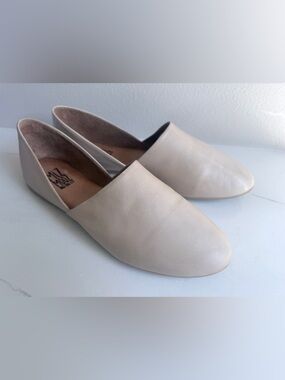 Miz Mooz Kimmy Women's Pale Beige Leather Slip-On Mules 38 ret $130